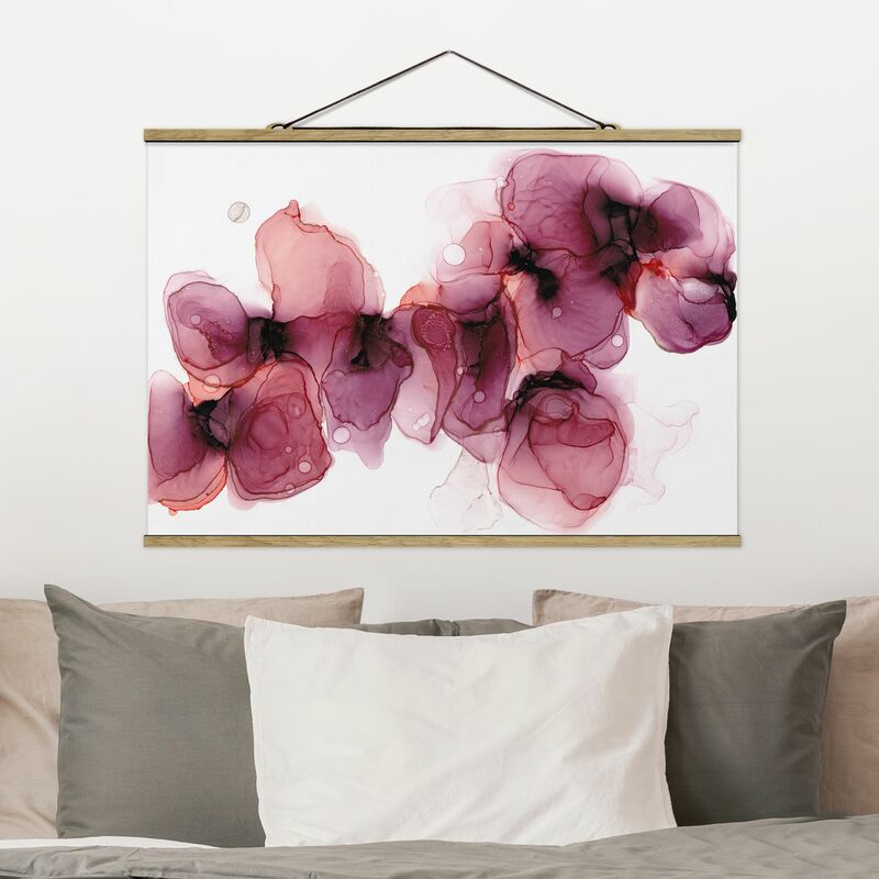 

Imagen de tela - Wild Flowers In Purple And Gold - Apaisado 2:3 Dimensión LxA: 23.5cm x 35cm