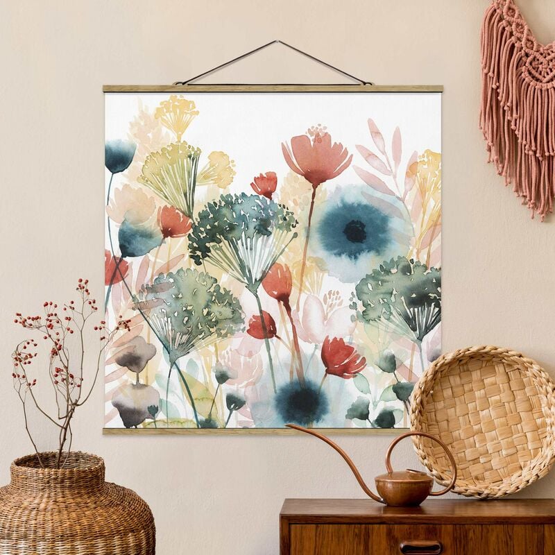 

Imagen de tela - Wild Flowers In Summer I - Cuadrado 1:1 Dimensión LxA: 35cm x 35cm