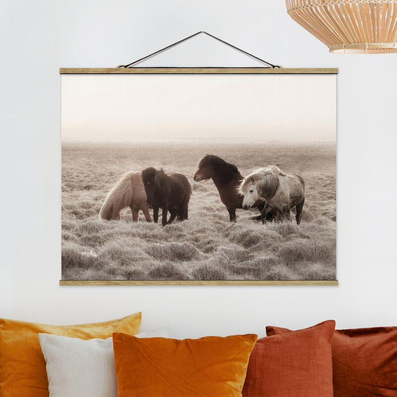 

Imagen de tela - Wild Icelandic Horse - Apaisado 3:4 Dimensión LxA: 75cm x 100cm