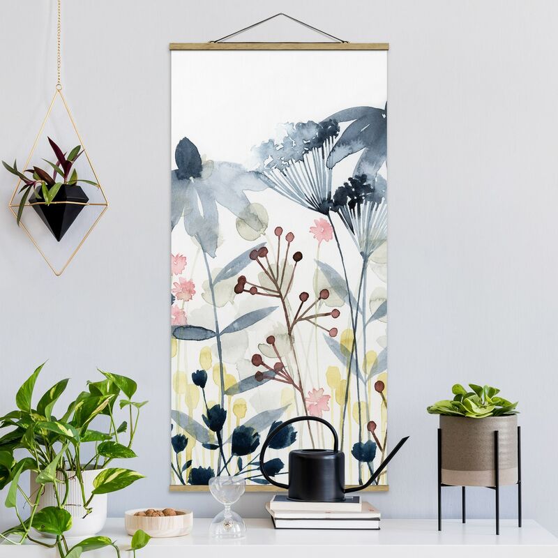 

Imagen de tela - Wildflower Watercolor II - Alto 2:1 Dimensión LxA: 100cm x 50cm