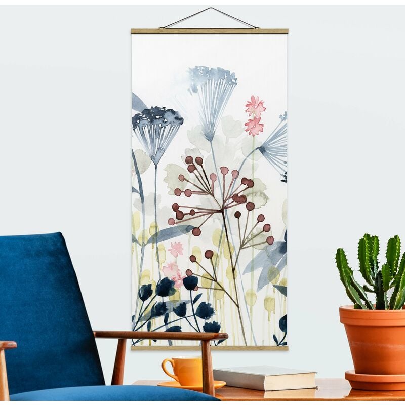 

Imagen de tela - Wildflower Watercolor I - Alto 2:1 Dimensión LxA: 100cm x 50cm