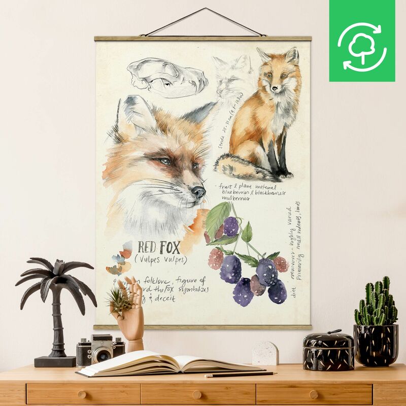

Imagen de tela - Wilderness Journal - Fox - Alto 4:3 Dimensión LxA: 133.5cm x 100cm