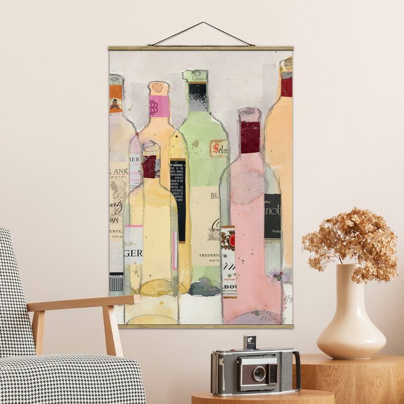 

Imagen de tela - Wine Bottles In Watercolor I - Alto 3:2 Dimensión LxA: 150cm x 100cm
