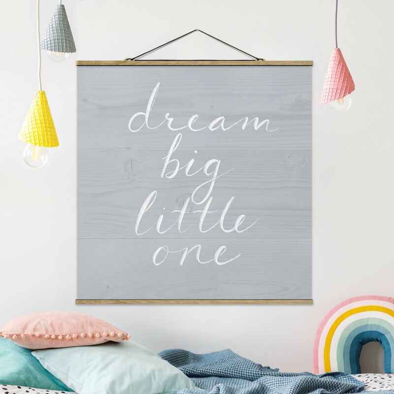 

Imagen de tela - Wooden Wall Gray - Dream Big - Cuadrado 1:1 Dimensión LxA: 80cm x 80cm