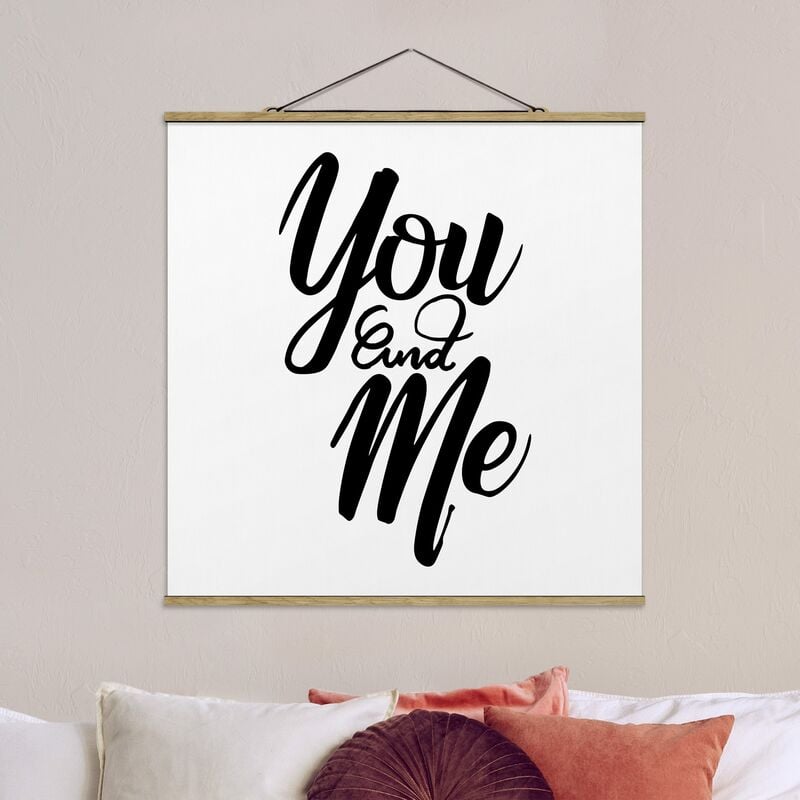 

Imagen de tela - You And Me - Cuadrado 1:1 Dimensión LxA: 80cm x 80cm