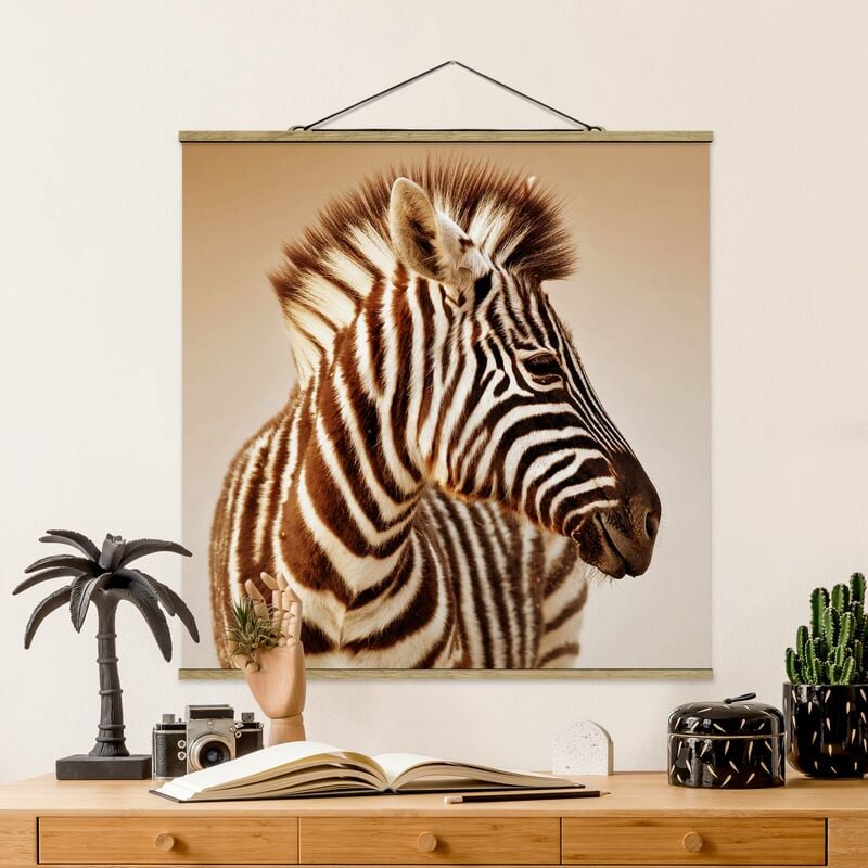 

Imagen de tela - Zebra Baby Portrait - Cuadrado 1:1 Dimensión LxA: 35cm x 35cm