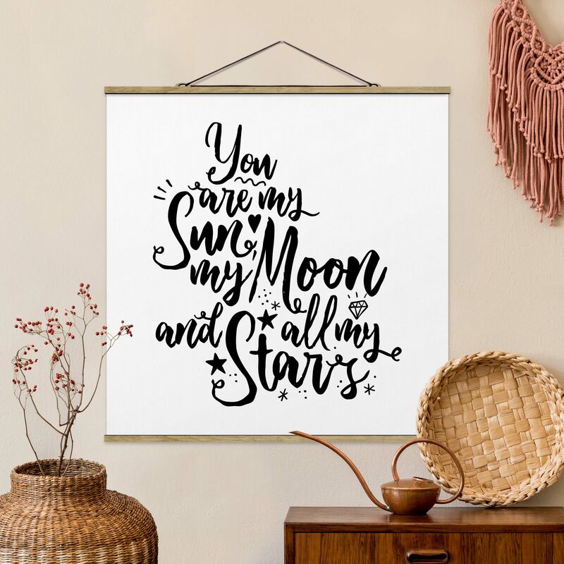 

Imagen de tela - You Are My Sun, My Moon And All My Stars - Cuadrado 1:1 Dimensión LxA: 100cm x 100cm