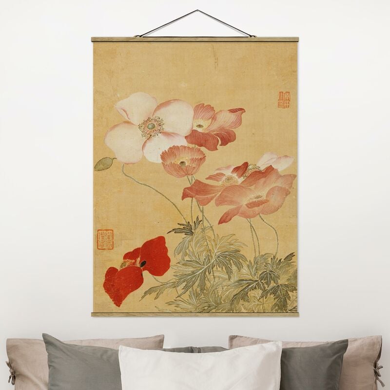 

Imagen de tela - Yun Shouping - Poppies - Alto 4:3 Dimensión LxA: 46.5cm x 35cm