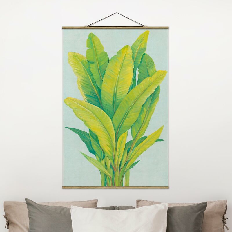 

Imagen de tela - Yellow-Green Banana Leaves - Alto 3:2 Dimensión LxA: 75cm x 50cm