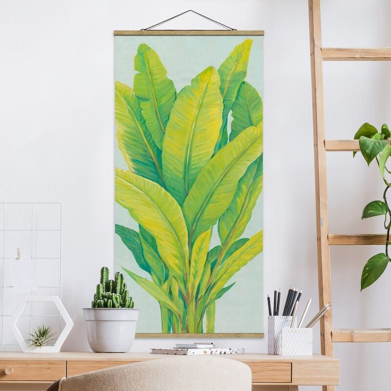 

Imagen de tela - Yellow-Green Banana Leaves - Alto 2:1 Dimensión LxA: 100cm x 50cm
