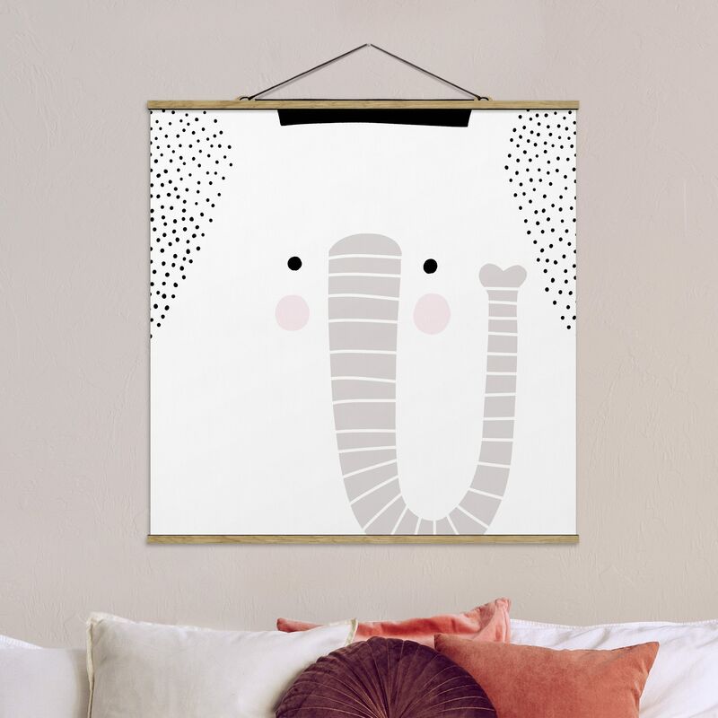 

Imagen de tela - Zoo With Patterns - Elephant - Cuadrado 1:1 Dimensión LxA: 80cm x 80cm