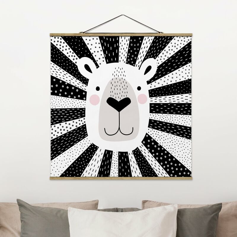 

Imagen de tela - Zoo With Patterns - Lion - Cuadrado 1:1 Dimensión LxA: 80cm x 80cm
