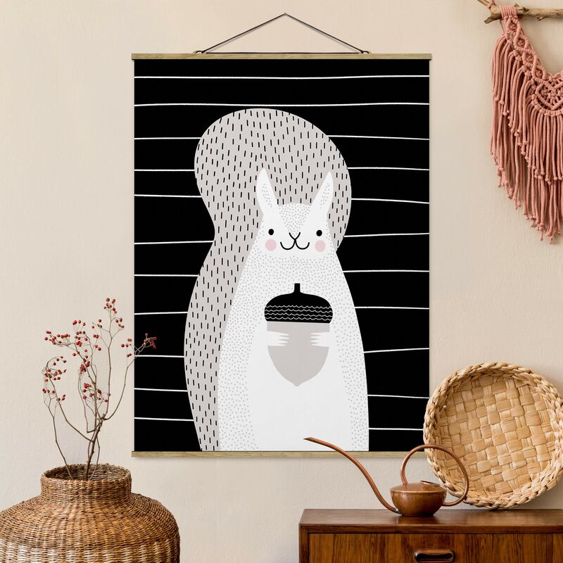 

Imagen de tela - Zoo With Patterns - Squirrel - Alto 4:3 Dimensión LxA: 66.4cm x 50cm