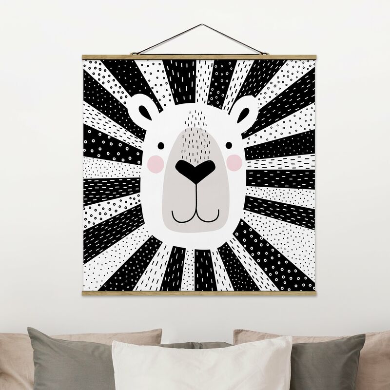 

Imagen de tela - Zoo With Patterns - Lion - Cuadrado 1:1 Dimensión LxA: 50cm x 50cm