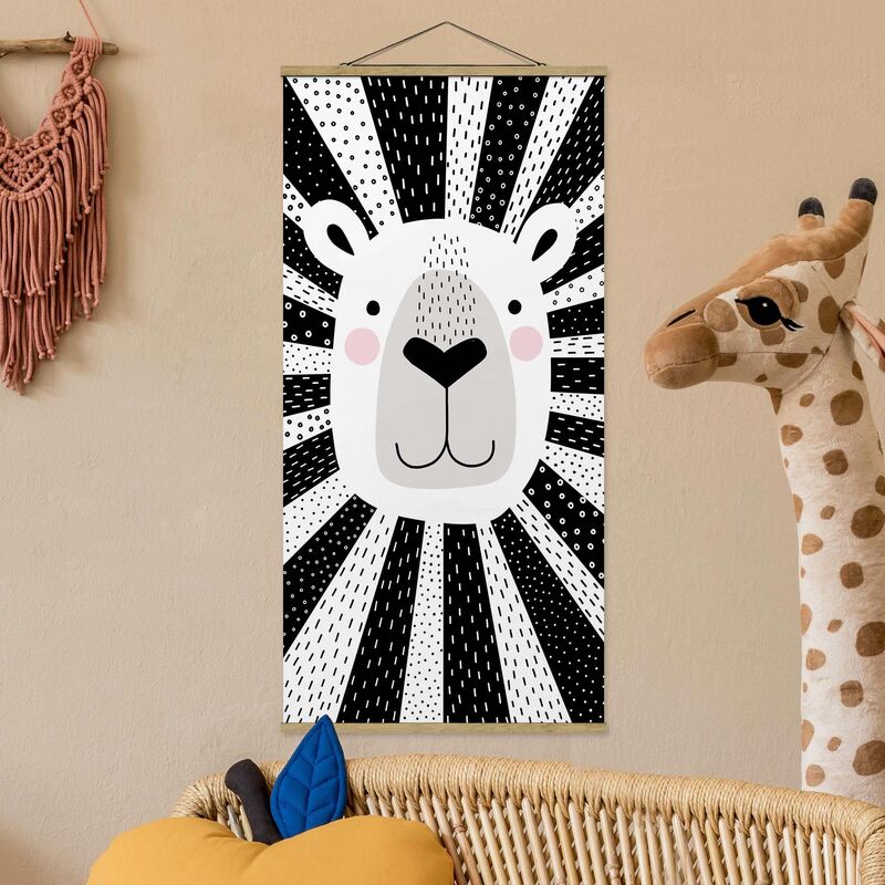 

Imagen de tela - Zoo With Patterns - Lion - Alto 2:1 Dimensión LxA: 70cm x 35cm