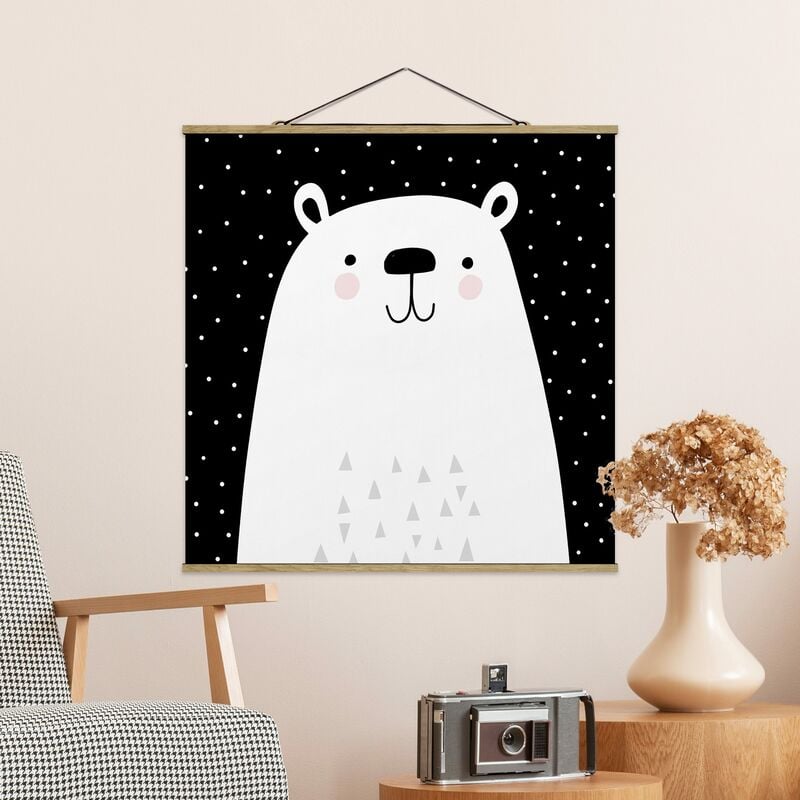 

Imagen de tela - Zoo With Patterns - Polar Bear - Cuadrado 1:1 Dimensión LxA: 35cm x 35cm