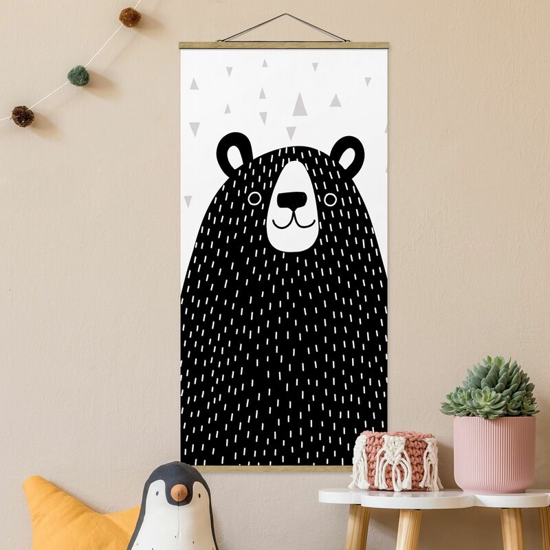 

Imagen de tela - Zoo With Patterns - Bear - Alto 2:1 Dimensión LxA: 100cm x 50cm