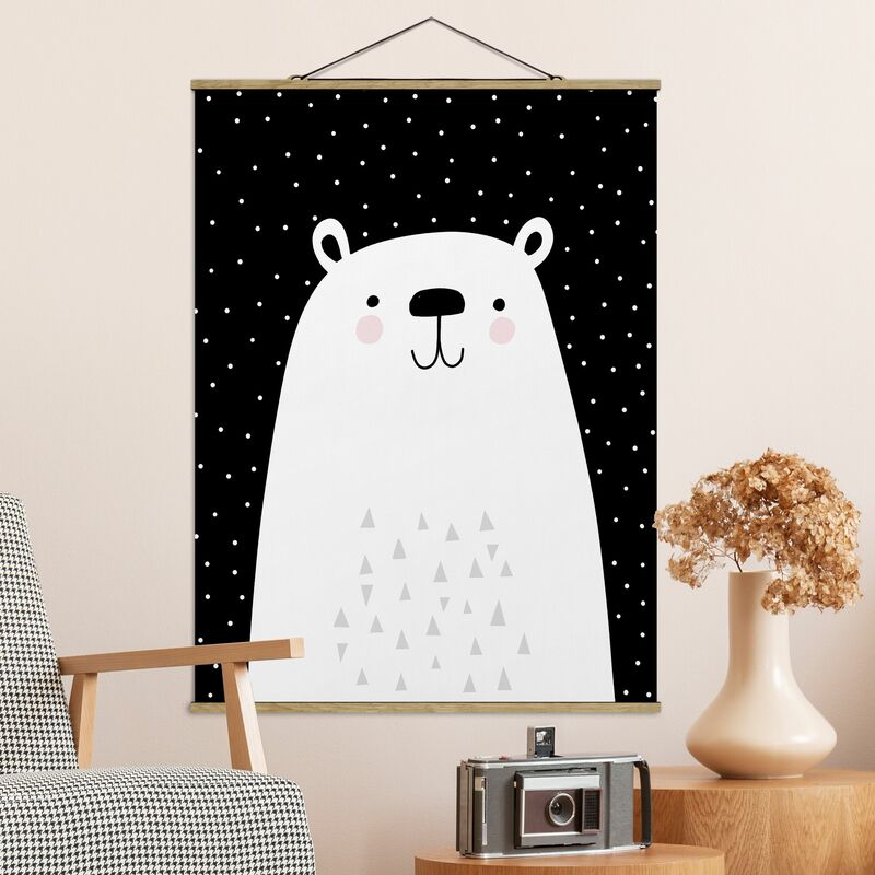 

Imagen de tela - Zoo With Patterns - Polar Bear - Alto 4:3 Dimensión LxA: 46.5cm x 35cm