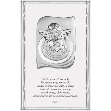 Imagen de un ángel de la guarda con una inscripción en el panel Tamaño: 13,5x21cm SKU: BC6624F/2X