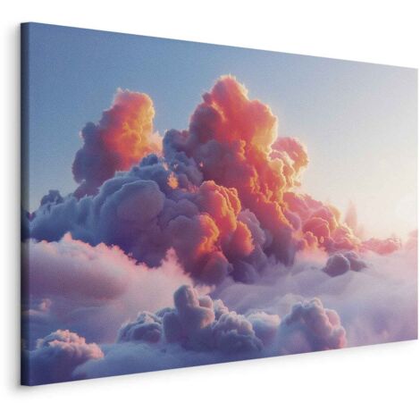Imagen - Espectáculo crepuscular: nubes en tonos rosas y morados.