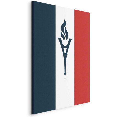 Imagen: Una vela con la bandera francesa de fondo.