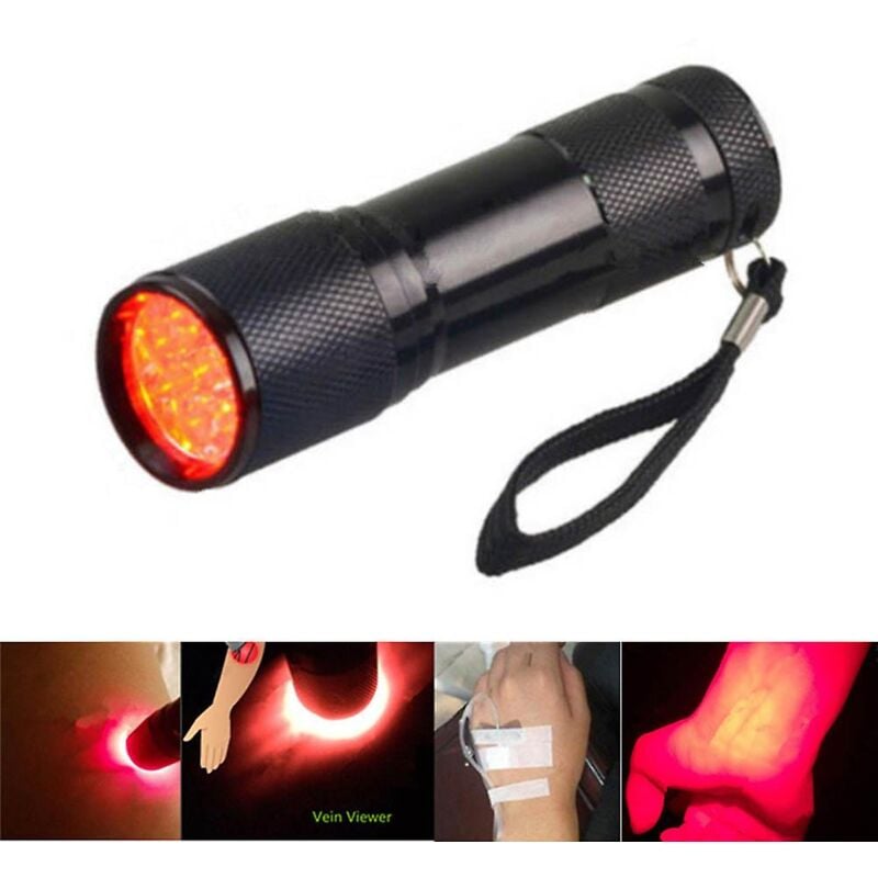 Fei Yu - Imagerie veineuse infrarouge Lampe torche à lumière rouge Détecteur de veines pour clinicien pédiatrique et infirmière