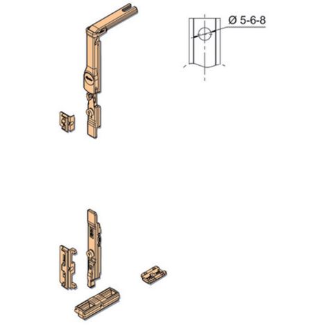 Inclinare e Girare kit per le finestre e accessori