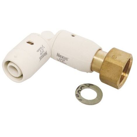 Coude instantané écrou tournant 15/21 pour tube multicouche Ø16 (1/3)