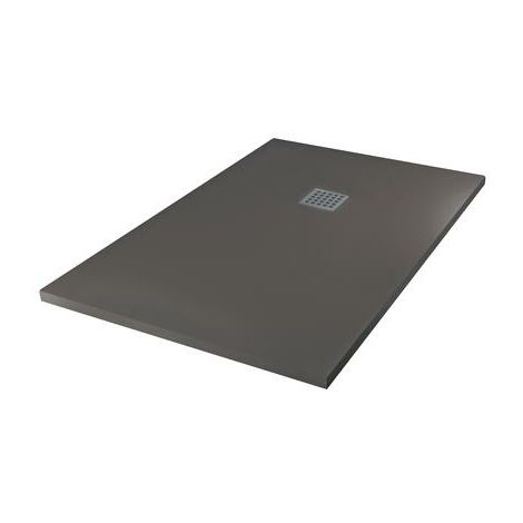 Receveur de douche résine de synthèse Mina gris anthracite 90x120 (1/2)
