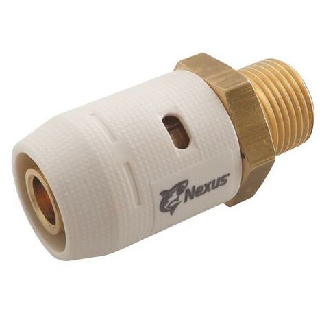 Raccord droit instantané mâle laiton 15/21 pour tube multicouche Ø20 (1/3)