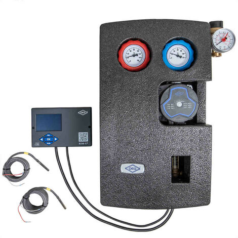 Station solaire avec circulateur solaire PWM 7,5 m et régulation KSW-E