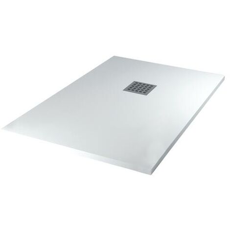 Receveur de douche résine de synthèse Mina blanc 80x100 (1/2)