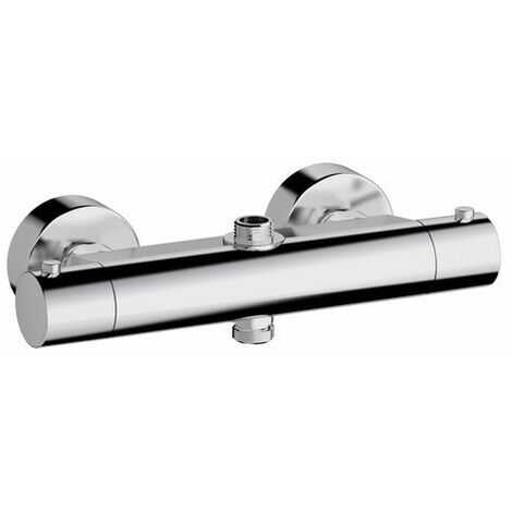Mitigeur thermostatique de douche double sortie 15/21 – Finition chromée – Hauteur 68mm – Saillie 72mm – Norme NF 320-M1-23/1