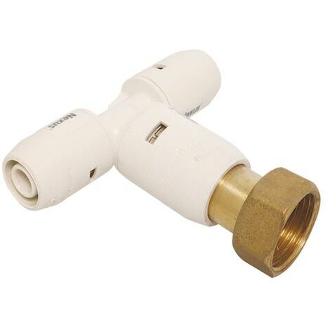 Té instantané écrou tournant au centre 15/21 pour tube multicouche Ø20 (1/3)