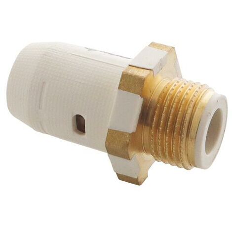 Raccord droit instantané mâle 20/27 pour tube multicouche Ø20 (1/3)