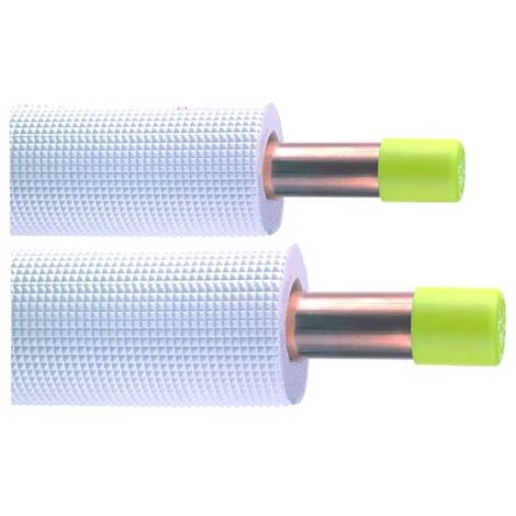 Liaison frigorifique double tube cuivre 07 pre-isolé 1/4'-1/2'