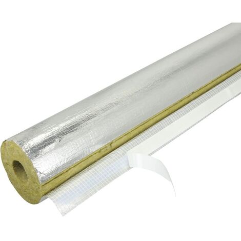 Isolant haute température 250° pour tube ø76 Lg 1 m épaisseur 40 mm