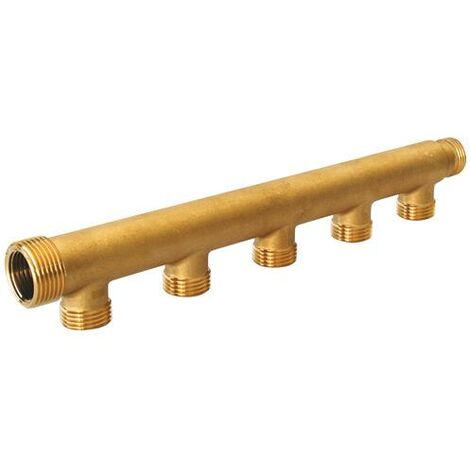 SOMATHERM Collecteur Sanitaire Mâle 1/2 5 Sorties +1 Sortie Possible en Femelle 1/2 ou Mâle 3/4 (1/2)