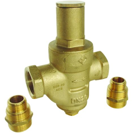 Régulateur de pression à membrane FF 3/4" et raccords multifiletés M1/2" ou 3/4 (1/3)