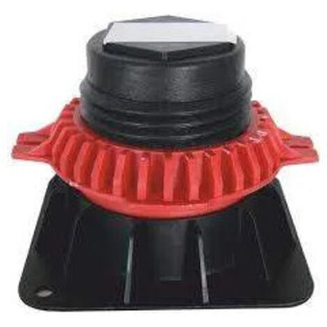 Regiplast – Pieds de receveur de douche réglables 90 à 125 mm – Résistance 250 daN – 4 pièces en polypropylène – Clé de réglage incluse