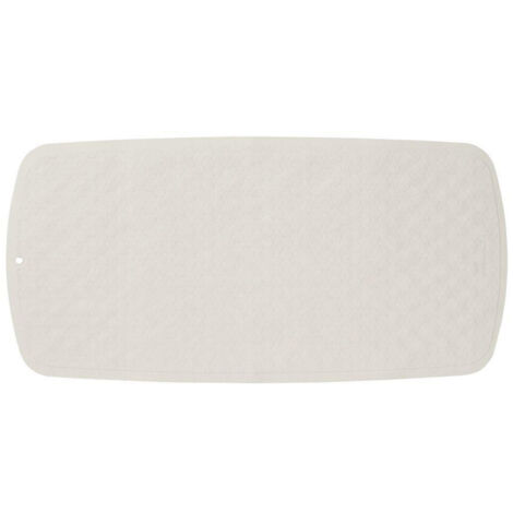 Tapis de Bain Antidérapant Sealskin Blanc 75 x 37 x 3 cm - Tapis de Sécurité pour Baignoire 70 x 35 cm (1/5)