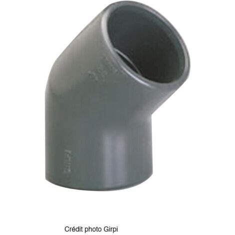 Coude PVC pression à 45° Diam 40 (1/2)