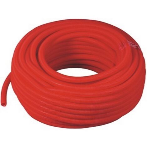 Gaine  en polypropylène rouge 50m Ø 28 intérieur - Ø 34 extérieur