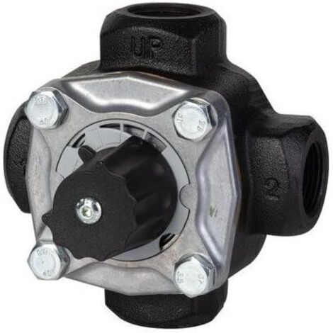 Vanne mélangeuse fonte 4 voies - femelle 3/4" (20/27) - Kvs 13 - Thermador