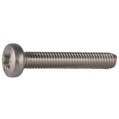 Vis métaux Inox tête cylindrique 4x50 - boîte de 200 (1/2)
