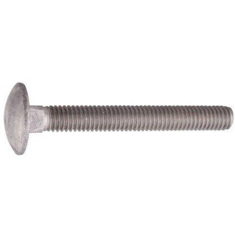 Vis bois Inox tête ronde, collet carré Japy 6x60 - boîte de 50 (1/2)