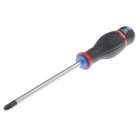 Facom – Tournevis cruciforme Pozidriv PZ3 150 mm – Poignée bi-matière résistante – Pour fixation bois au métal – Usage professionnel