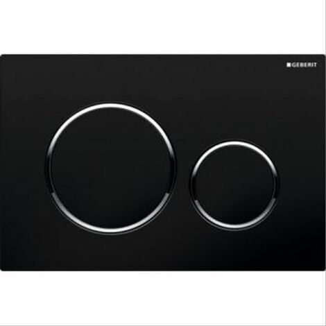 Plaque de commande double touche Sigma 20 Geberit noire