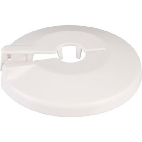 Rosace plastique pour tube cuivre 26 et tube fer 3/4'' Diam70 (1/2)