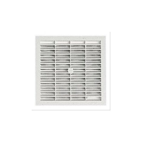 Grille carrée Nicoll B114 avec moustiquaire 154x154mm passage 100cm²